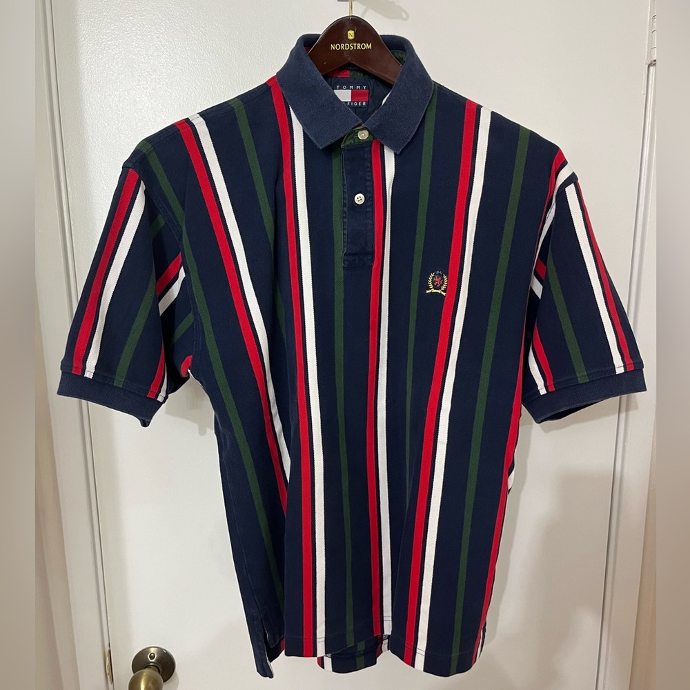 Tommy Hilfiger Vintage Colorblock Polo Size L